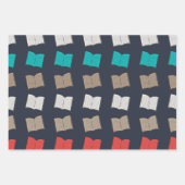 ブックパターン ラッピングペーパーシート (正面2)