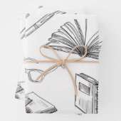 ブックパターン ラッピングペーパーシート (インサイチュ)