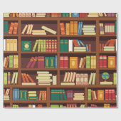 ブックパターン ラッピングペーパー (フラット)