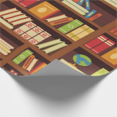 ブックパターン ラッピングペーパー (角)