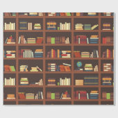 ブックパターン ラッピングペーパー (フラット)