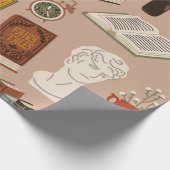 ブックパターン ラッピングペーパー (角)