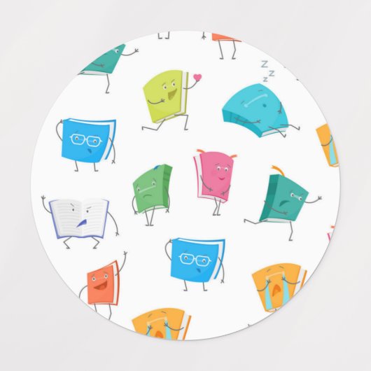 ブックパターン ラベル (デザイン2)