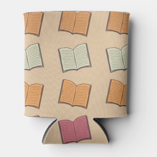ブックパターン 缶クーラー (正面)