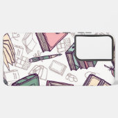 ブックパターン SAMSUNG GALAXYケース (左側面)