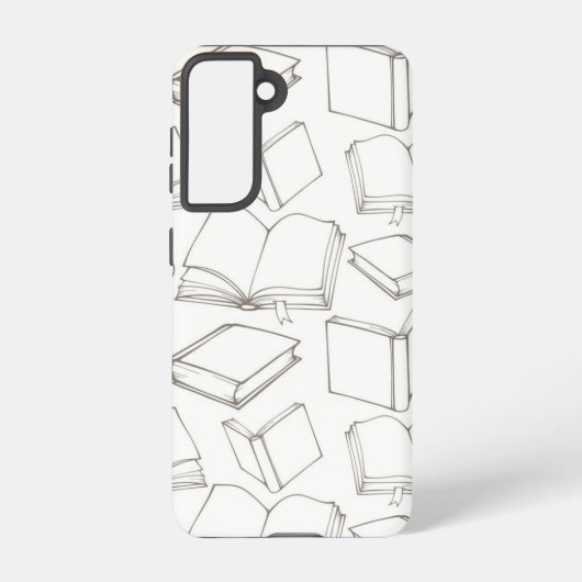 ブックパターン SAMSUNG GALAXYケース (裏面)