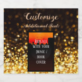 ブックパーソナライズされたの起動金ゴールド スパークリングワインラベル (シングルラベル)