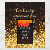 ブックパーソナライズされたの起動金ゴールド ワインラベル (シングルラベル)