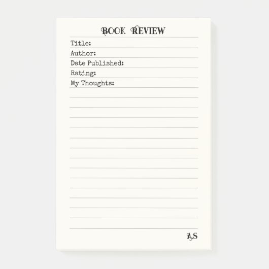 ブックパーソナライズされたレビュー3M ポストイット (正面)