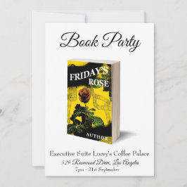 ブックパーティーの起動リリース招待状 招待状