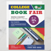 ブックフェアフライヤーテンプレート (正面/裏面)