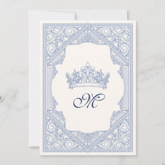 ブックフェアリーテールブライダルシャワー 招待状 (裏面)