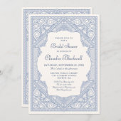 ブックフェアリーテールブライダルシャワー 招待状 (正面/裏面)