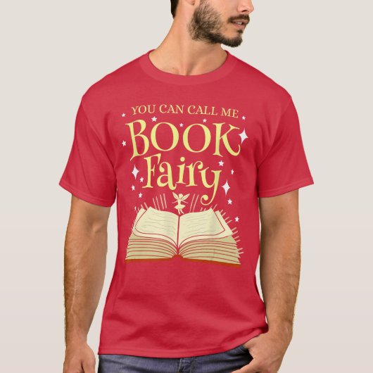 ブックフェアリー司書とお呼びください Tシャツ (正面)