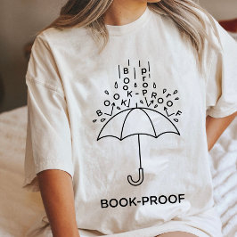 ブックプルーフ傘リーディングデザイン トライブレンドTシャツ