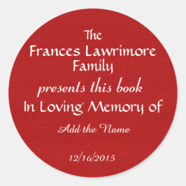 ブックプレートシール ラウンドシール