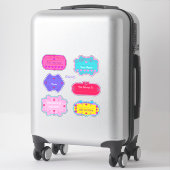 ブックプレートバレンタインデーのラベル シール (スーツケース)