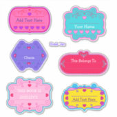 ブックプレートバレンタインデーのラベル シール (正面)