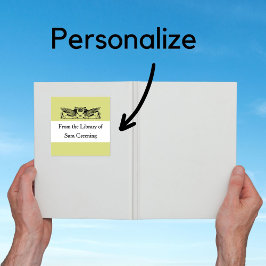 ブックプレート蔵書票ラベルラベルライブラリ スクエアシール