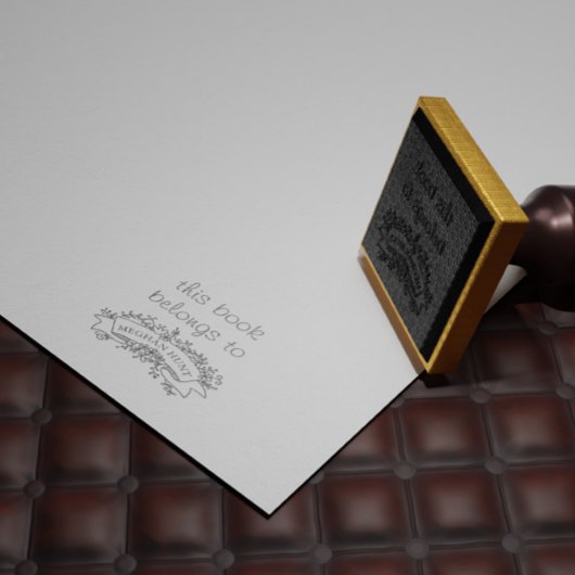 ブックプロパティパーソナライズされたスタンプ ラバースタンプ