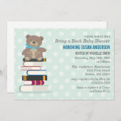 ブックベイビーシャワーのお知らせ 招待状 (正面/裏面)