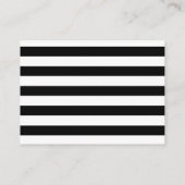 ブックベビーエンクロージャシック白黒のストライプ持ち込み エンクロージャーカード (裏面)