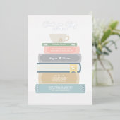 ブックベビーシャワフォイル招待状 箔招待状 (立ち正面)