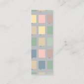 ブックベビーシャワーのブックマーク スキニー名刺 (裏面)