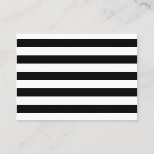 ブックベビーシャワーの囲い白黒 名刺 (裏面)