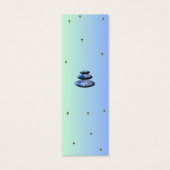 ブックページのブックマークのための詩の青い石 (裏面)