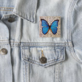 ブックページの青いモルフォ 缶バッジ (インサイチュ)