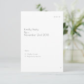 ブックペーモダンジRSVPカード 出欠カード (スタンド正面)