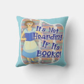 ブックホーディングギャルレトロキッチアニメおもしろい クッション (裏面)