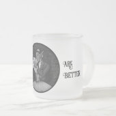 ブックボーイフレンドキス フロストグラスマグカップ (正面右)