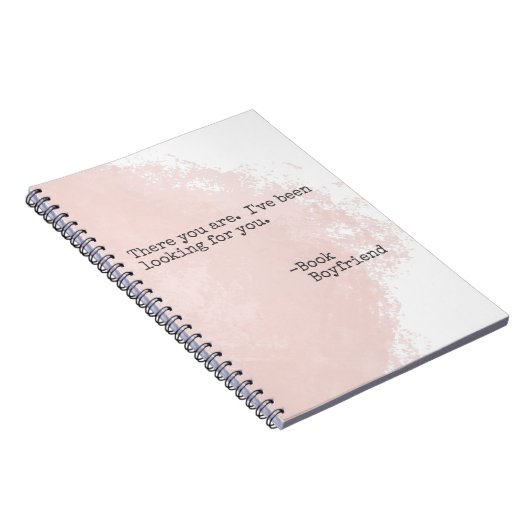 ブックボーイフレンド引用文 – ノートブック (右側)