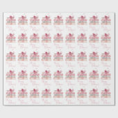 ブックマスメリーコケット弓ブックスタックさくらんぼ ラッピングペーパー (フラット)