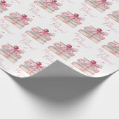 ブックマスメリーコケット弓ブックスタックさくらんぼ ラッピングペーパー (角)