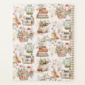 ブックマッシュルームフローラお洒落コテージコアパターン プランナー手帳 (裏面)