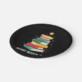 ブックマメリース – フェスティバルブックラバー向けブックスタック ペーパープレート (アングル)