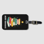 ブックマメリース – フェスティバルブックラバー向けブックスタック ラゲッジタグ (正面横)