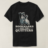 ブックマークおもしろいはQuitors Bookの読ブック Tシャツ (デザイン正面)