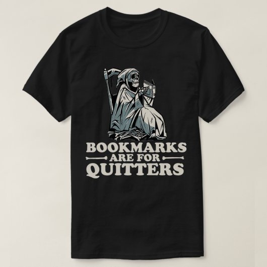 ブックマークおもしろいはQuitors Bookの読ブック Tシャツ (デザイン正面)