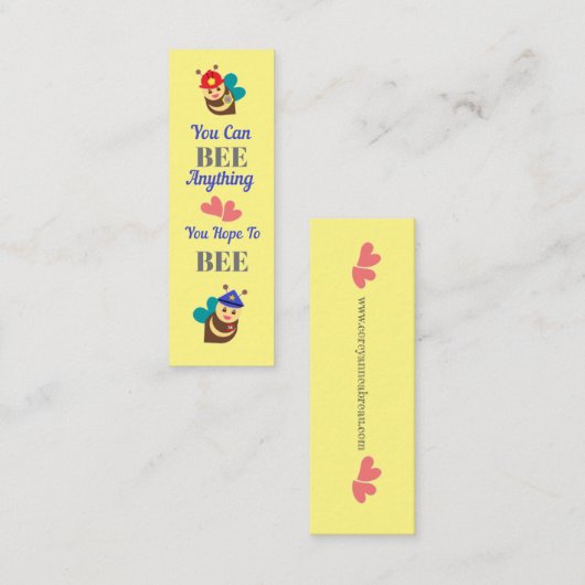 ブックマークに登録 スキニー名刺 (正面/裏面)