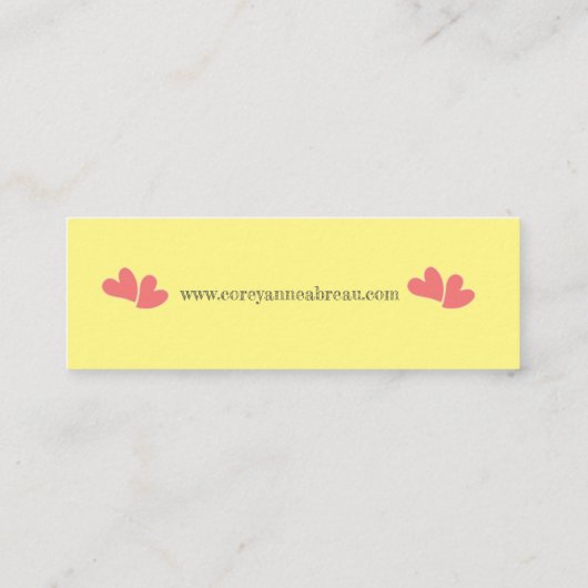 ブックマークに登録 スキニー名刺 (裏面)