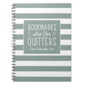 ブックマークはクイッター用パーソナライズされた ノートブック (正面)