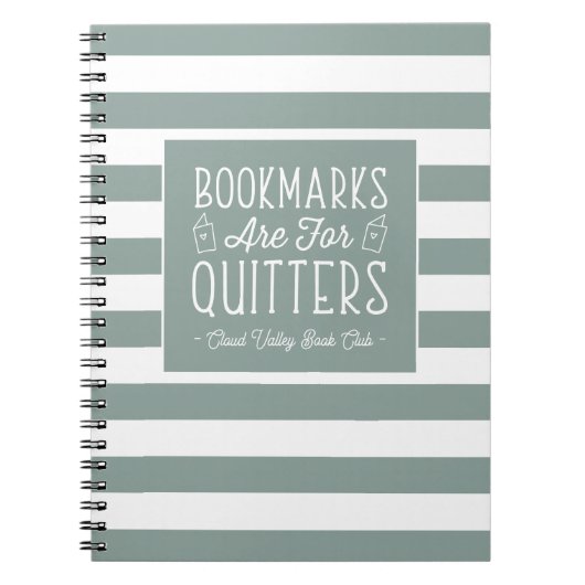 ブックマークはクイッター用パーソナライズされた ノートブック (正面)