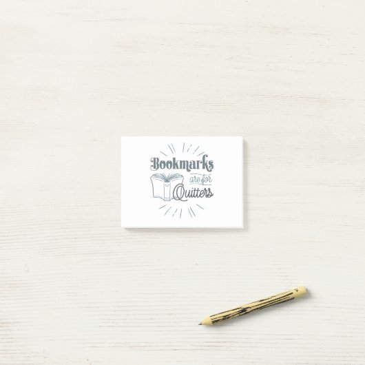 ブックマークはジッタ用 ポストイット (デスク上)