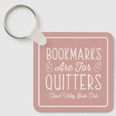 ブックマークはQuitersブッククラパーソナライズされたブ用 キーホルダー (正面)