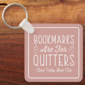 ブックマークはQuitersブッククラパーソナライズされたブ用 キーホルダー (正面)
