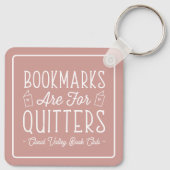 ブックマークはQuitersブッククラパーソナライズされたブ用 キーホルダー (裏面)